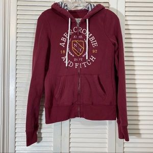 Abercrombie & Fitch Logo Zip Hoodie